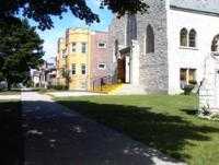 VIEW OF THE CHURCH AT LOCKWOOD AND OAKDALE