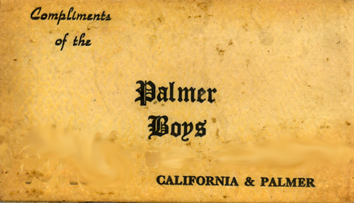 Palmer Boys Sac card