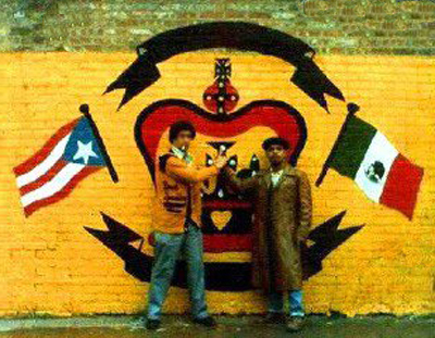 Latino gang mural