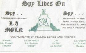 Lawndale Memorial Card 1984