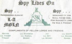 Lawndale Memorial Card 1984