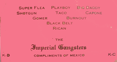 Original Imperial gangsters card